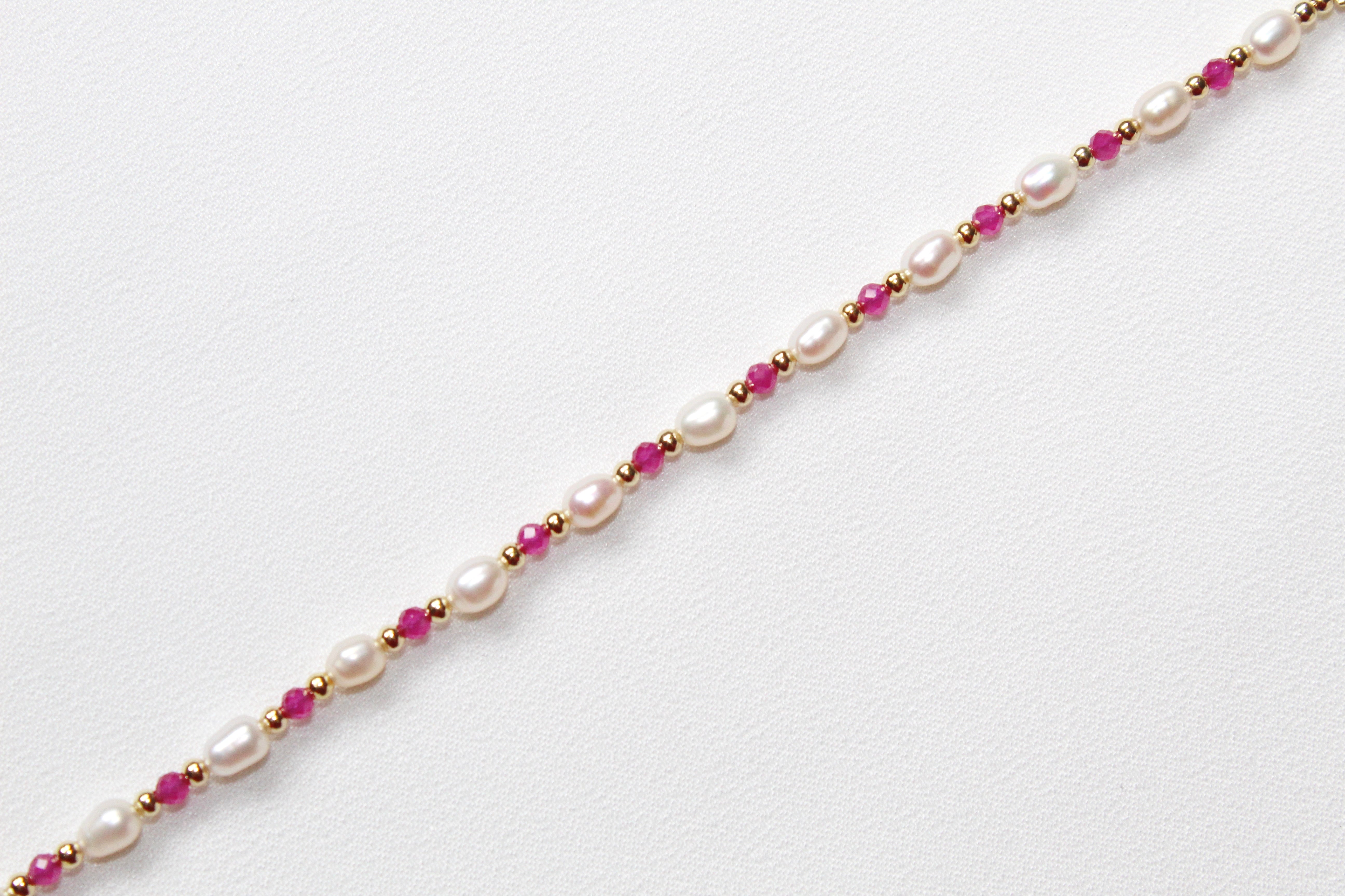 Bracelet PAULETTE rubis