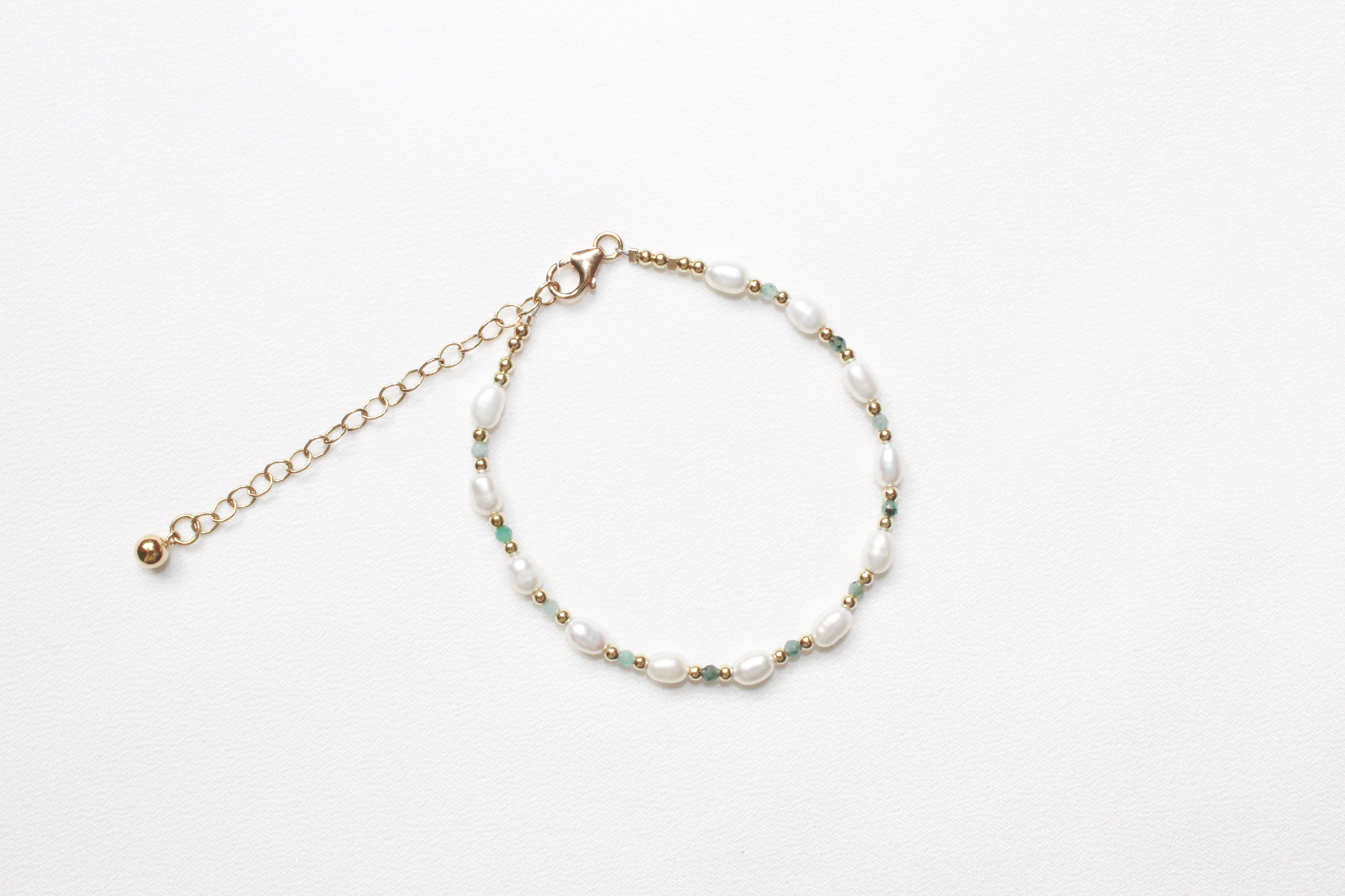 Bracelet PAULETTE émeraudes