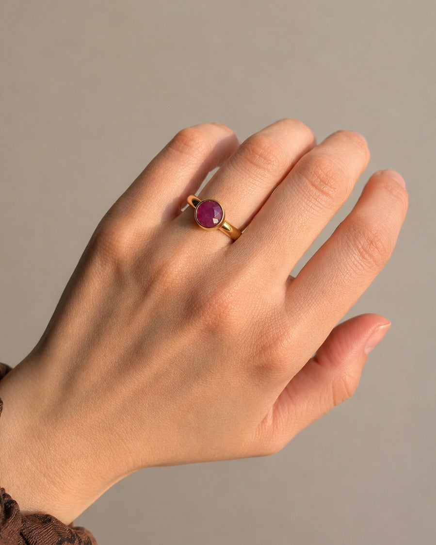 Bague SAPHIR ÉTOILÉ