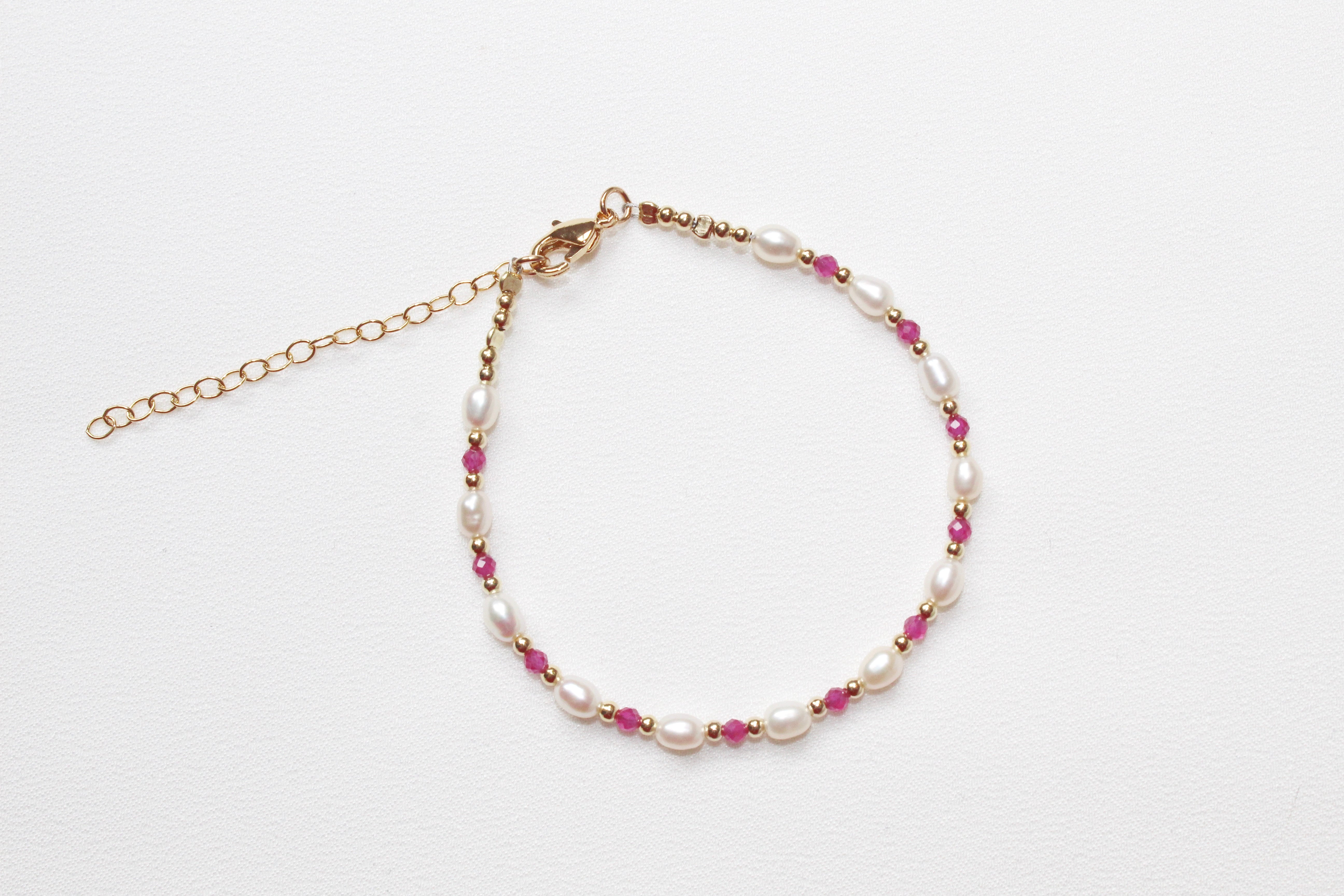 Bracelet PAULETTE rubis